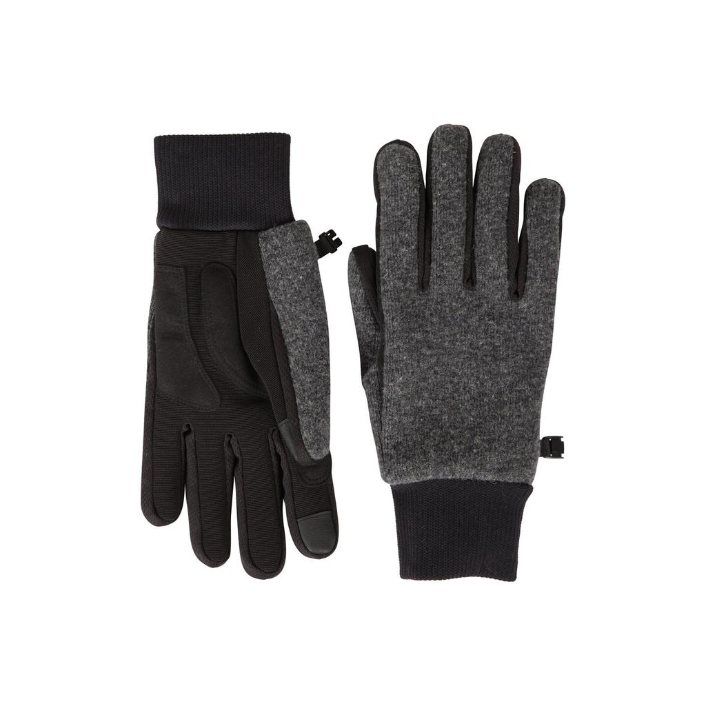 Mountain Warehouse Mens Windproof Faux Fur Lined Touch Gloves