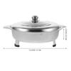 Detachable Legs Buffet Chafing Dish Food Tray Stainless Steel Serving Dishes Container  Stews