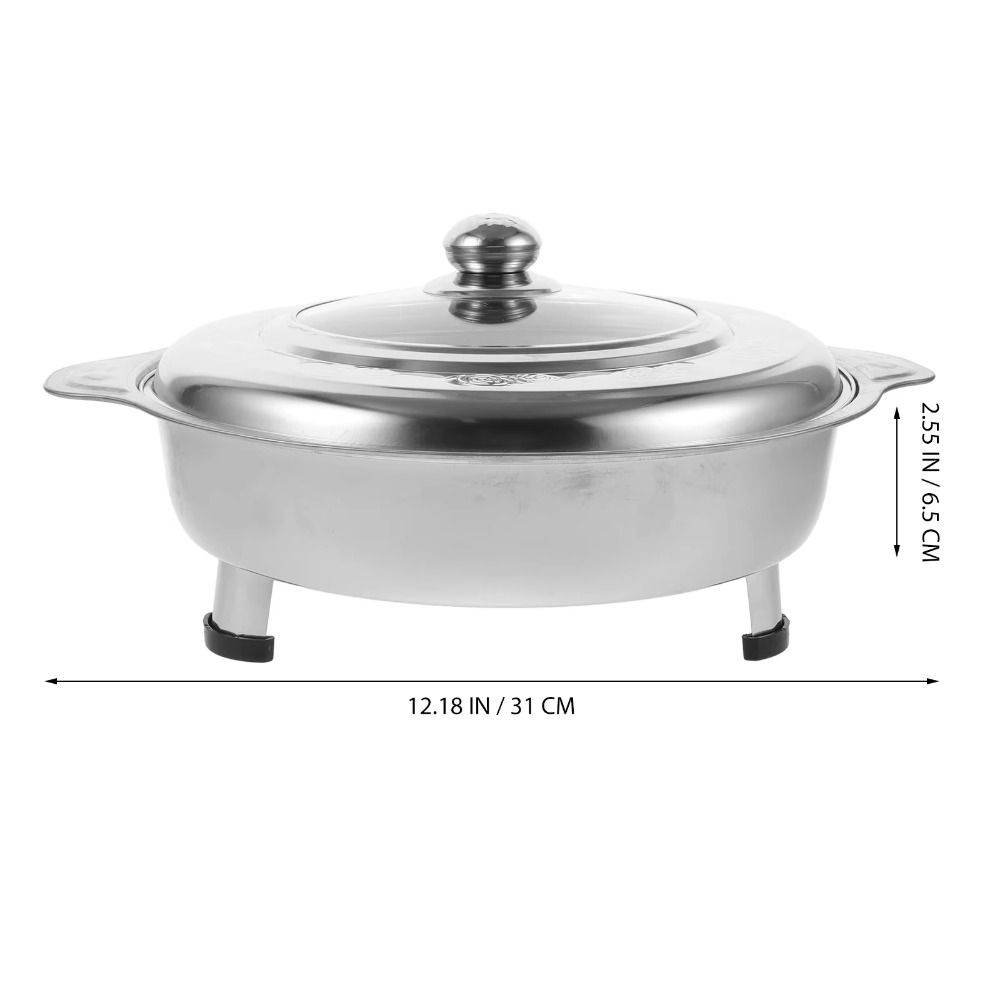 Abnehmbare Beine Buffet Chafing Dish Speisenbehälter Edelstahl Servierschalen Behälter Eintöpfe