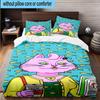 3PCS Pink Cat Man Horse 3pcs Bedding,Including 3PCS Duvet Cover And 2pcs Pillowcases Perfect for Christmas,Ideal for Bedroom, Dormitory