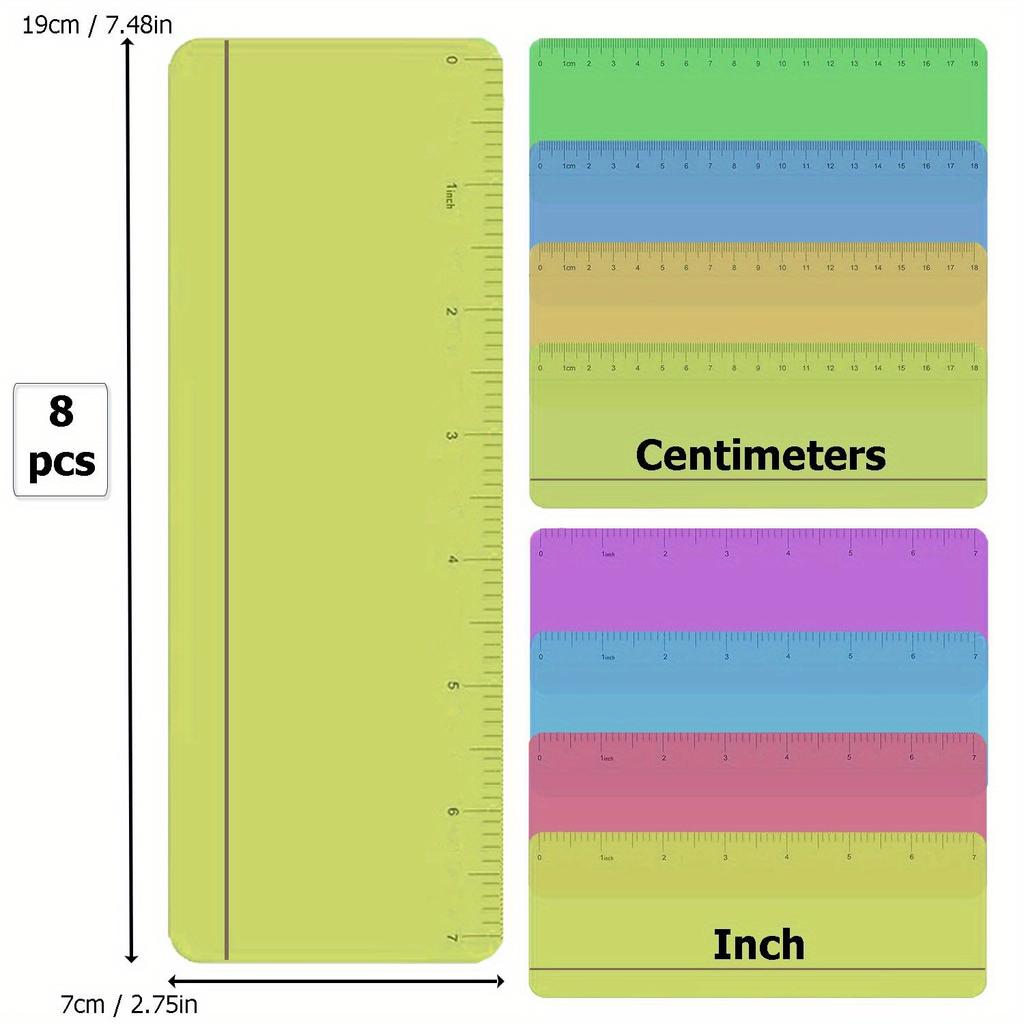 20pcs Reading Guide Strips, Finger Guided Reading Strips Bookmarks Colored Overlay Reading Trackers Rulers Dyslexia Tools