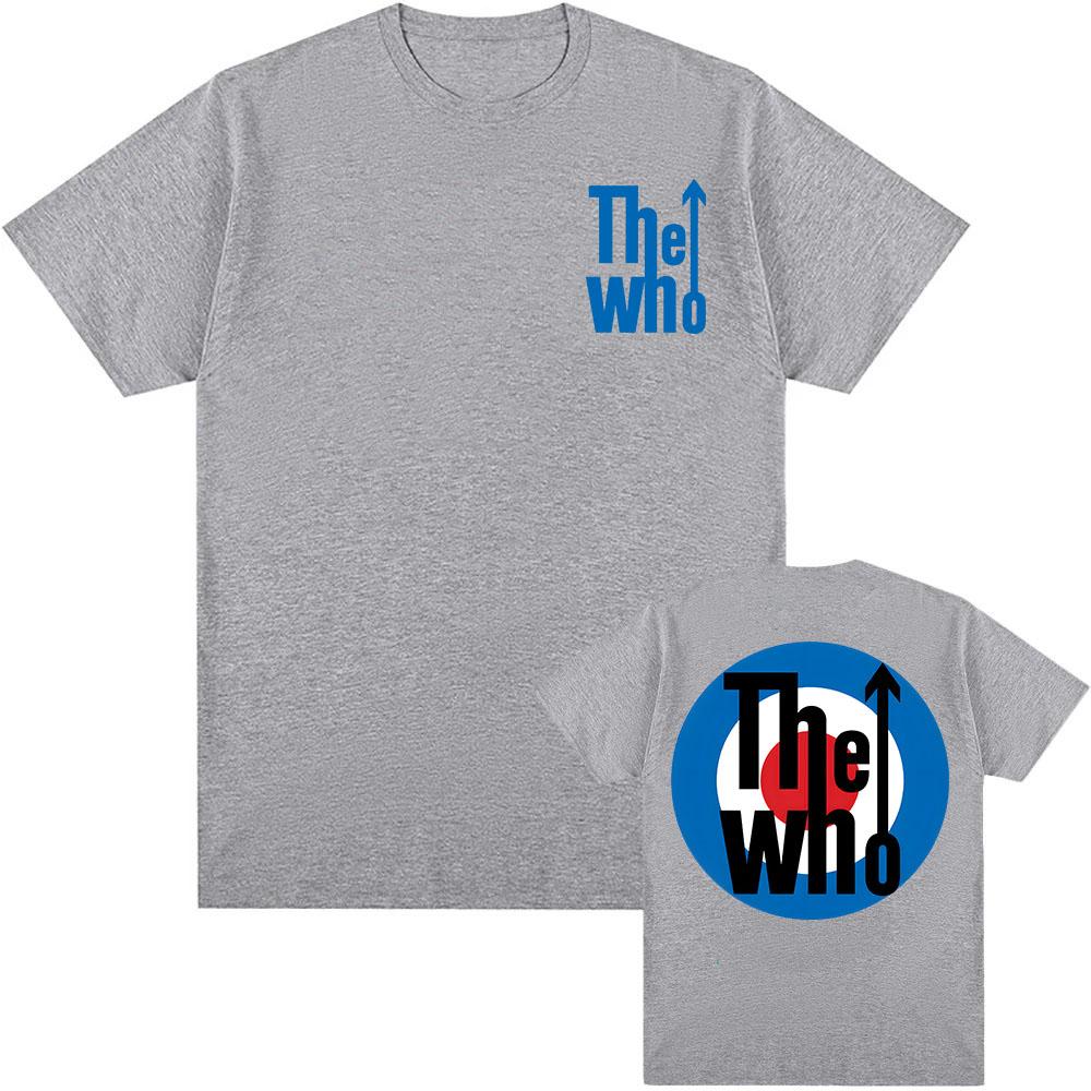 Rockband The Who T-Shirt Kurzarm Sommer Locker T-Shirts Grunge Mode Hip Hop Streetwear Unisex Baumwolle Herren T-Shirt Rundhals