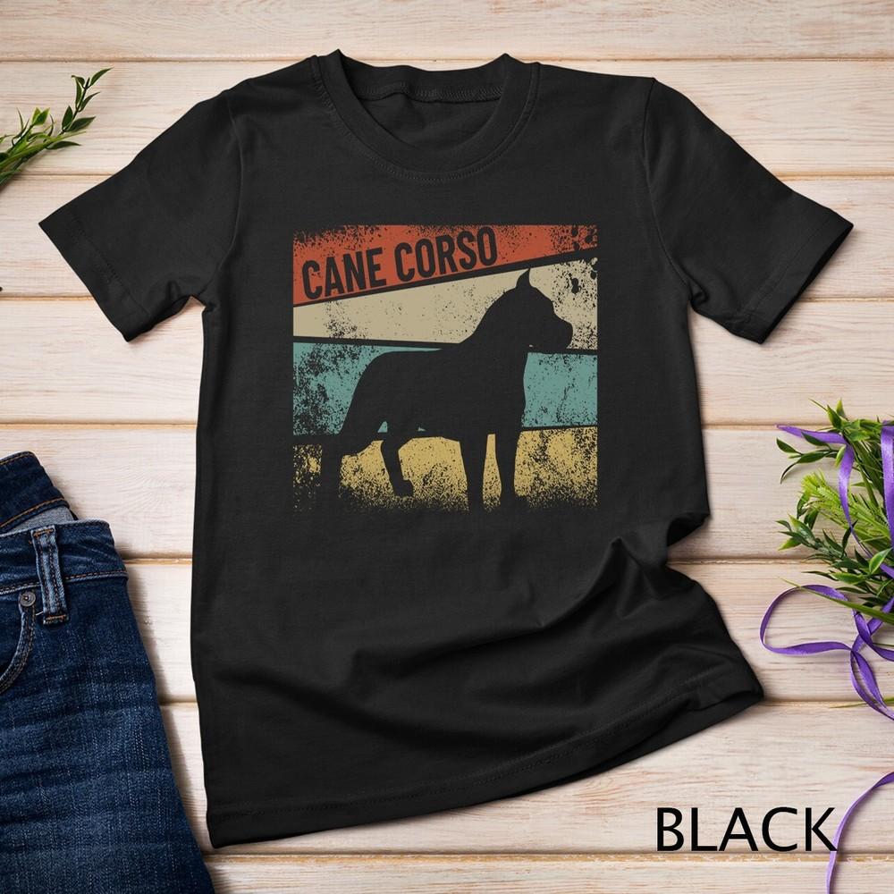 

Retro Cane Corso Dog Breed Silhouette Cane Corso Unisex T-shirt 3XL