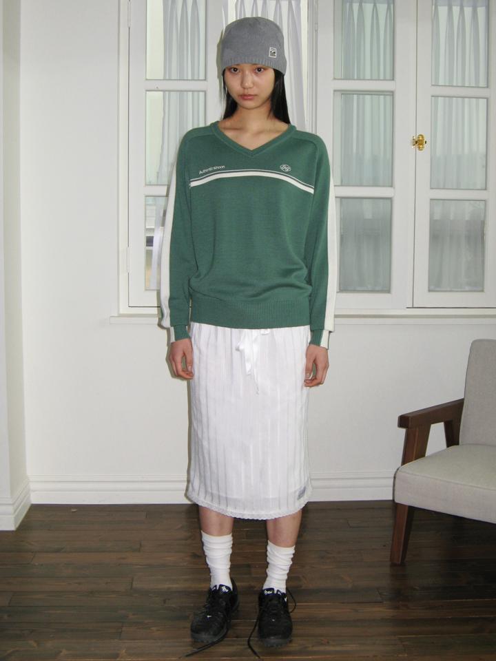 SINOON Track Authentic V-Neck Knit (Green)
