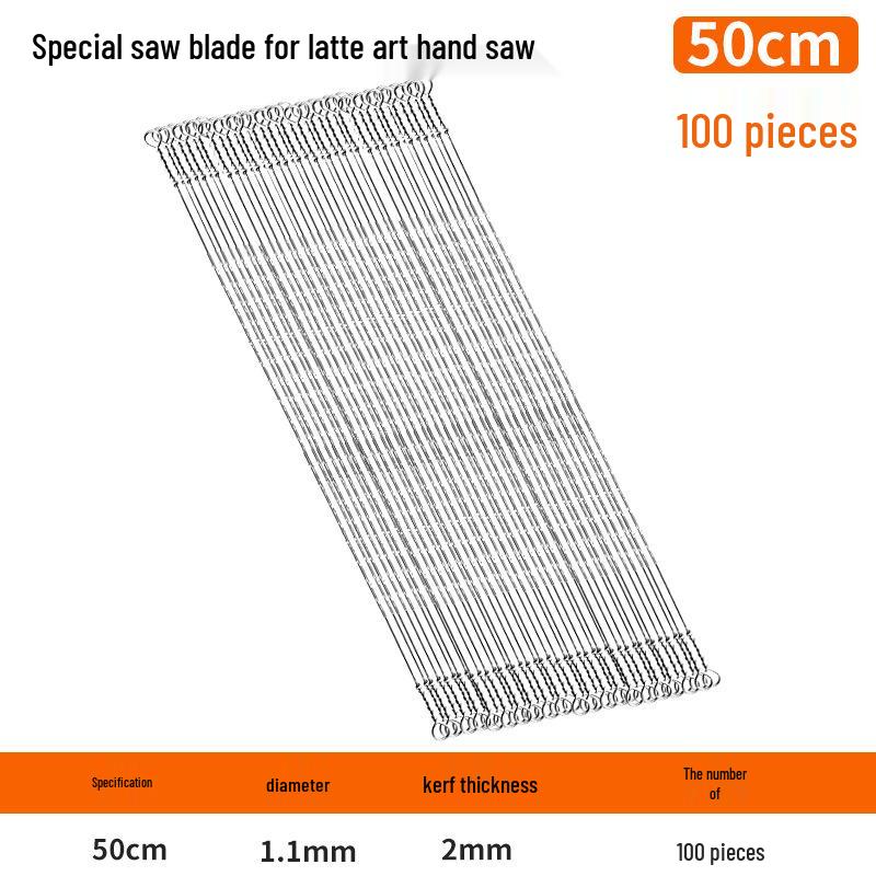 300mm Fine Tooth Steel Fret Saw Blade for DIY Woodworking & Small Curves