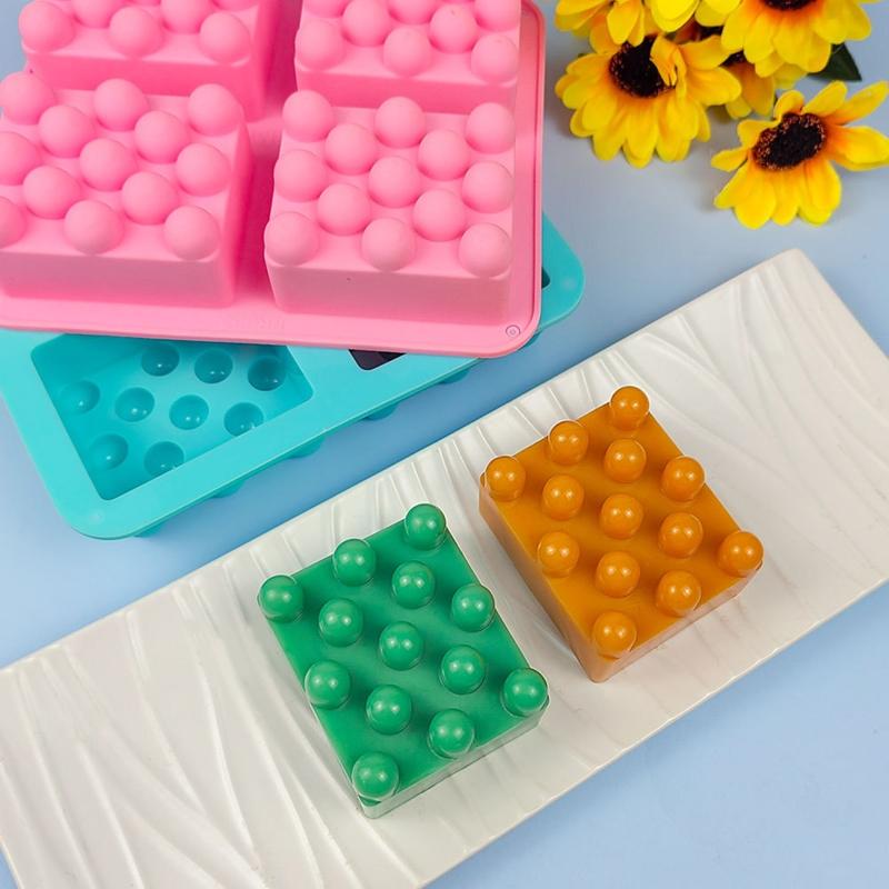 Silicone Soap Molds for Soap Making Rectangle 4 Cavity Epoxy Resin Mold for Adult and Kids Easy to Clean Soap Mold Craft