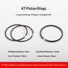1/3 Pezzi Diametro Cilindro 42/47/48/51/55/65/70Mm Set Anelli Pistone Compressore d'Aria Compressori d'Aria Pompe d'Aria Parti Pneumatiche