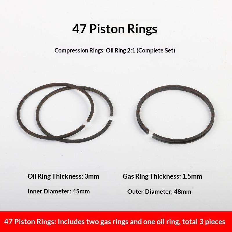 

1/3Pcs 42/47/48/51/55/65/70mm Cylinder Diameter Air Compressor Piston Rings Set Air Compressors Air Pumps Pneumatic Parts
