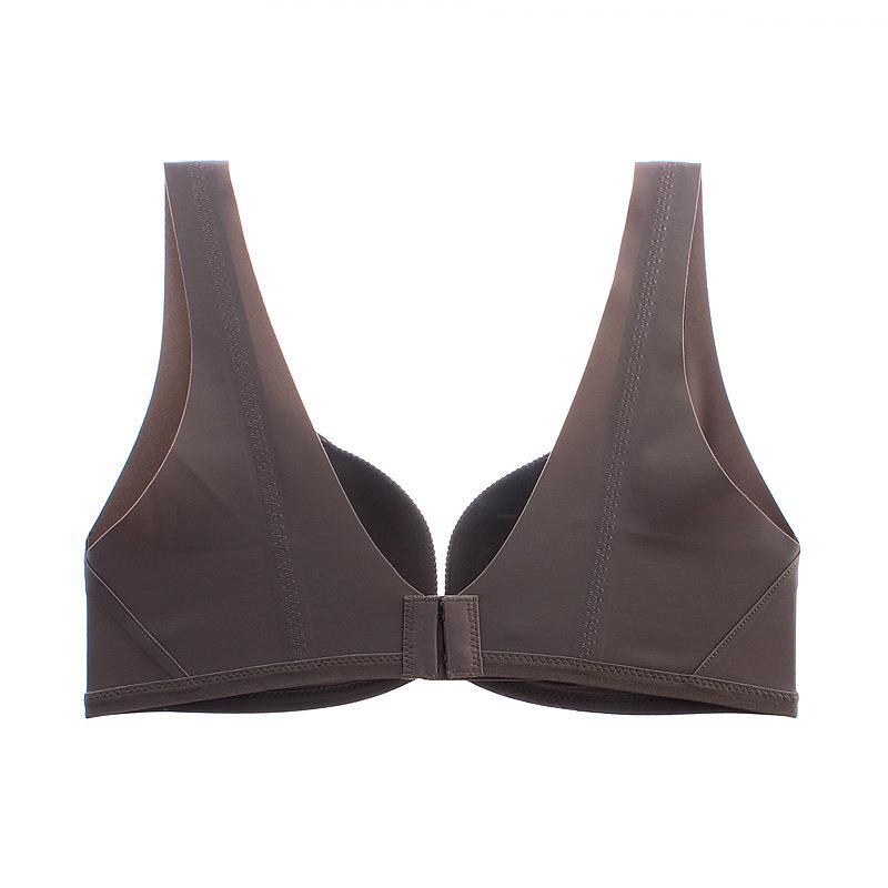 Women's Sexy Seamless Push-Up Bra: Wireless, Adjustable Front Buckle, Side Support, Beautiful Back Design