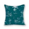 Federa Cuscino Divano Ufficio Semplice Cartone Animato Albero di Cocco Pianta Tropicale Stampa Lusso Decorazione Casa Federa Cuscino
