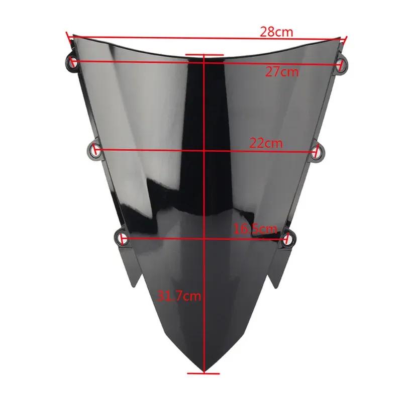 Motorcycle Screen Double Bubble Windshield Deflector Protector WindScreen For Honda CBR500R 2016 2017 2018 CBR 500R