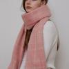 Tatiana Kuscheliger Karomuster Wollmischungs-Schal MF8108 Rosa