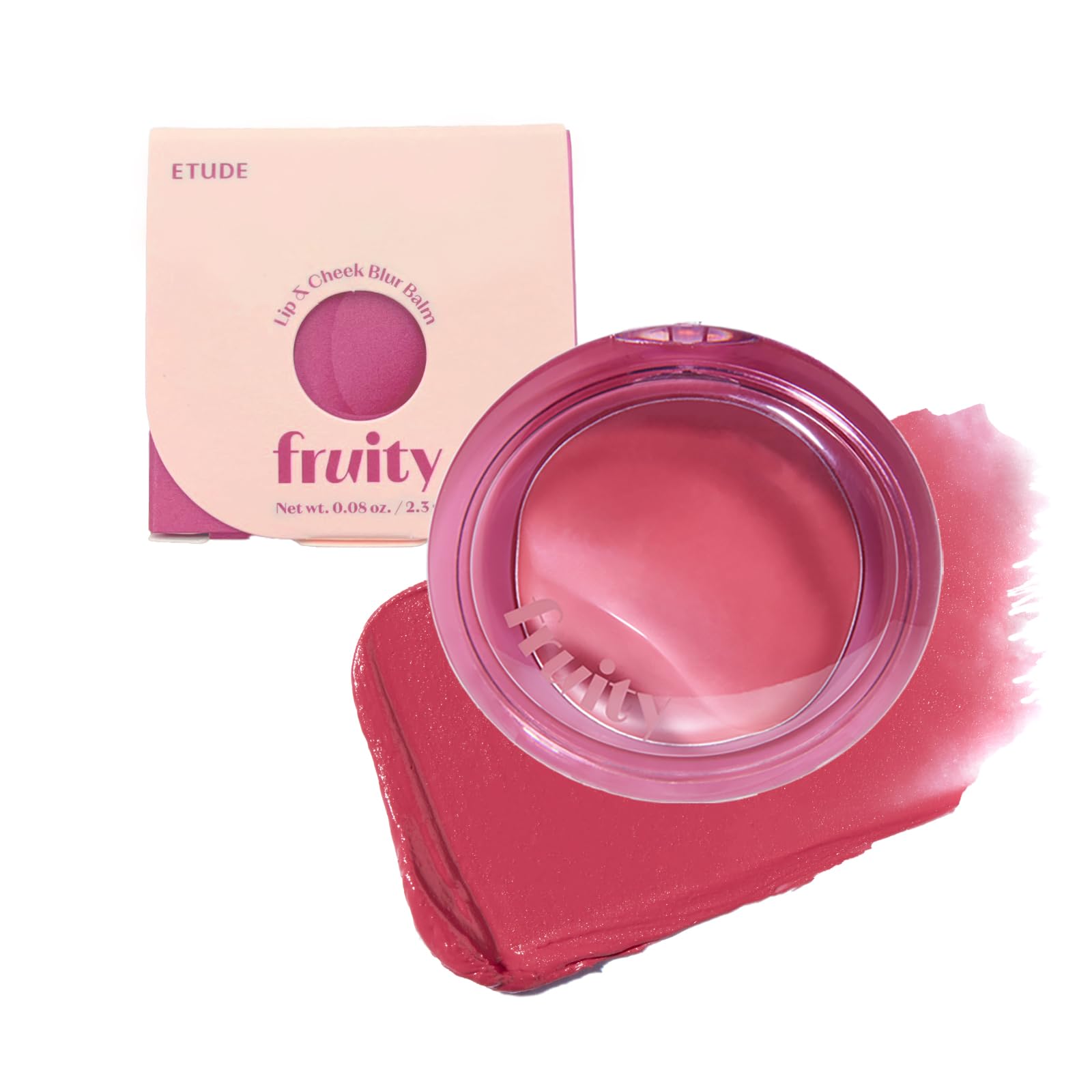 

ETUDE Фруктовый бальзам для губ и щек Сливово-красный Румяна для щек и губ Помада [Etude Official] & 2.3г