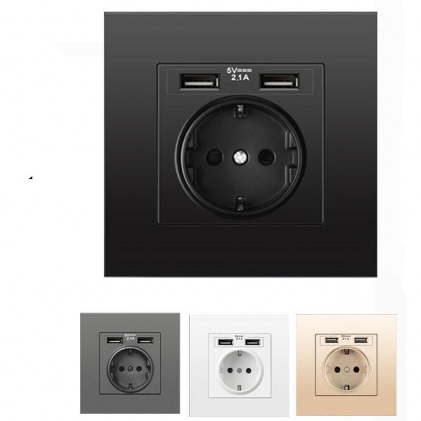 European German Standard French Standard Power Socket Socket European Standard Dual Socket Dual USB Socket
