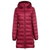 Down Jacket Ladies Coats Long Autumn Winter Hat Detachable Light Down Jacket Women Hooded Outerwear Female Warm Coat