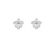 High-end Korean super fairy zircon flower stud earrings female Korean niche high-end earrings versatile electroplating temperament earrings