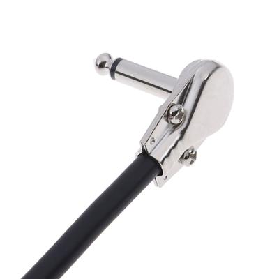 6.35 Gitarren Patchkabel Draht rechtwinklig Effekt Instrument 15/20/30Cm Pedal