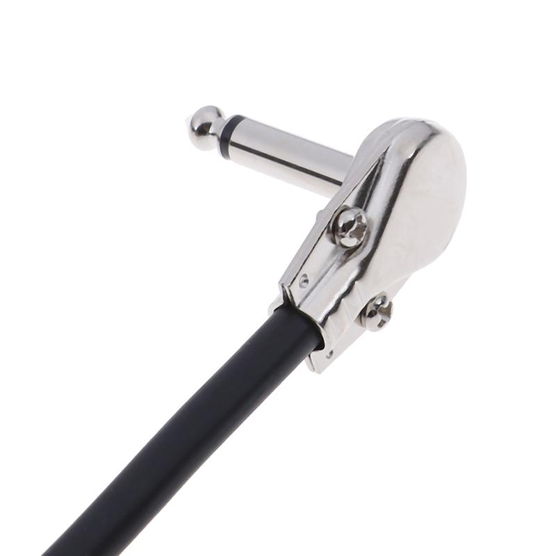 6.35 Guitar Patch Cable Wire Right Angle Effect Instrument 15/20/30Cm Pedal