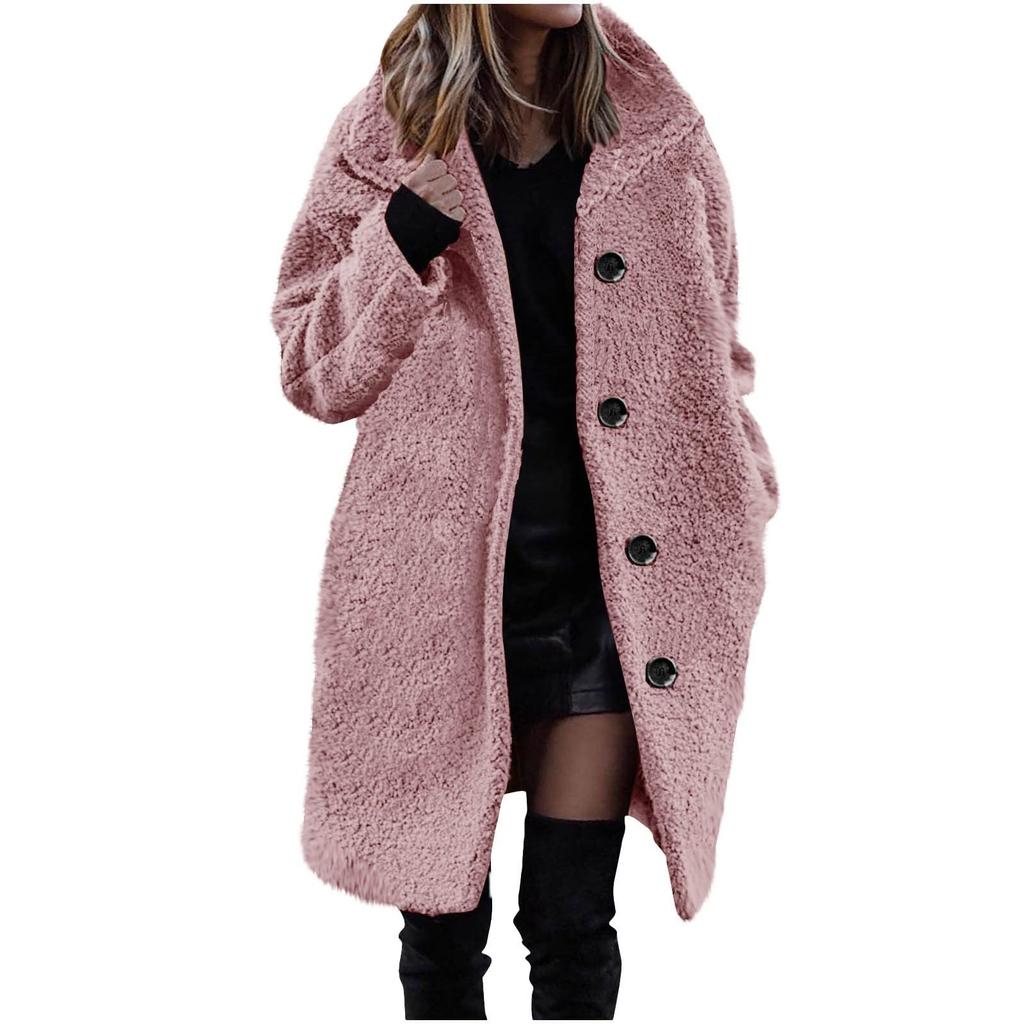 Womens Coats Winter Mid Length Trench Coat Single Breasted Trench Coats Ladies Jacket