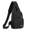 New Men'S Portable Usb Smart Chest Bag Crossbody Bag Canvas Lightweight Casual Men'S Bag