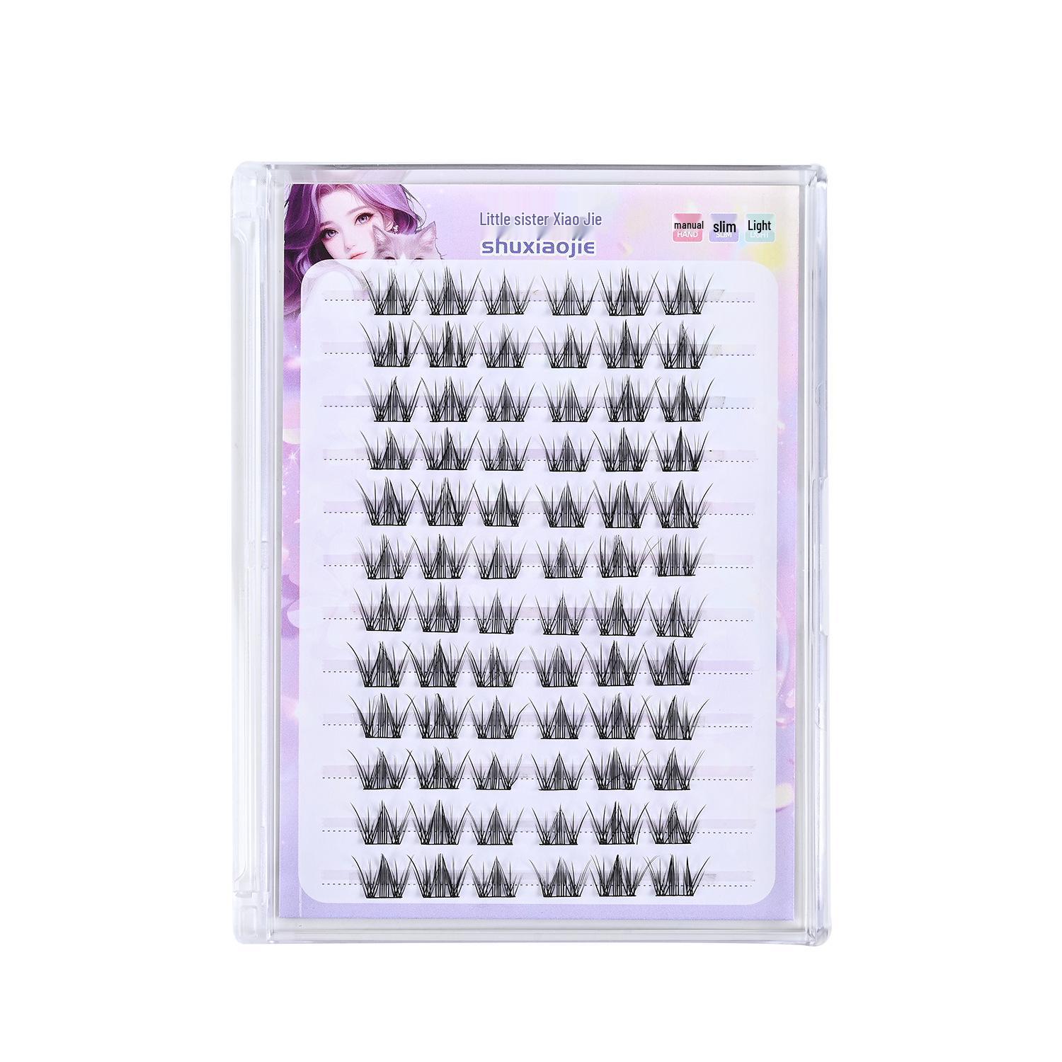 Iceberg Flower Sea Self-Adhesive Natural Thick Segmental Eyelashes