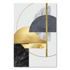 Abstract Golden Geometric Art Pattern Stitching Canvas Print Modern Gold Foil Poster Wall Paintings for Living Room Home Decor
