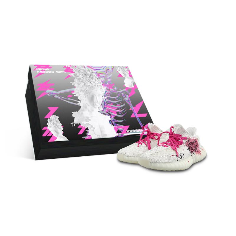 

Adidas Originals Yeezy Boost 350 V2 Abrasion Resistant Low top Casual Shoes Unisex White Pink HQ6316(Team1265-BOX) 36⅔