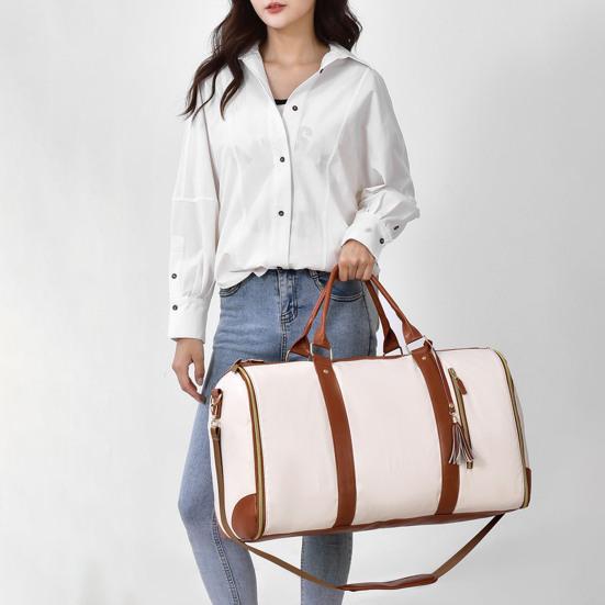 Convertible Garment Duffle Bag Travel Carry-On Tote Suit Bag 2-in-1 Hanging Garment Bag Weekender Overnight Bag for Business Trip Vacation