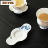 2pc/lot Hand-painted Rabbit Flower Coasters Zen Mug Plate For Coffee Cups Saucer Anti-scald Placemats Cup Holder Drinkware
