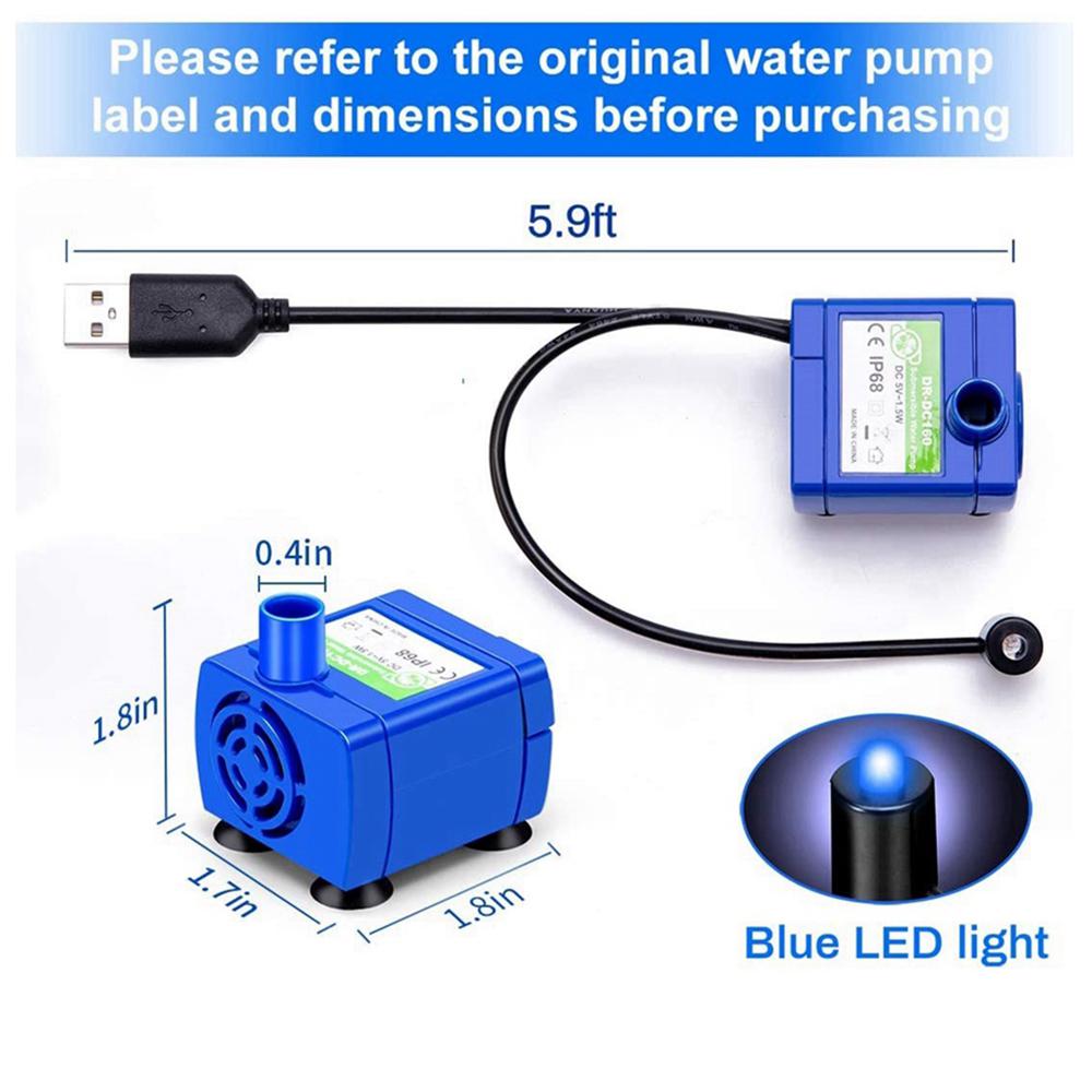 Dávkovač vody Potřeby pro domácí mazlíčky pro kočky Automatická krmítka pro kočky Vodní čerpadlo pro domácí mazlíčky Čerpadlo do napáječky