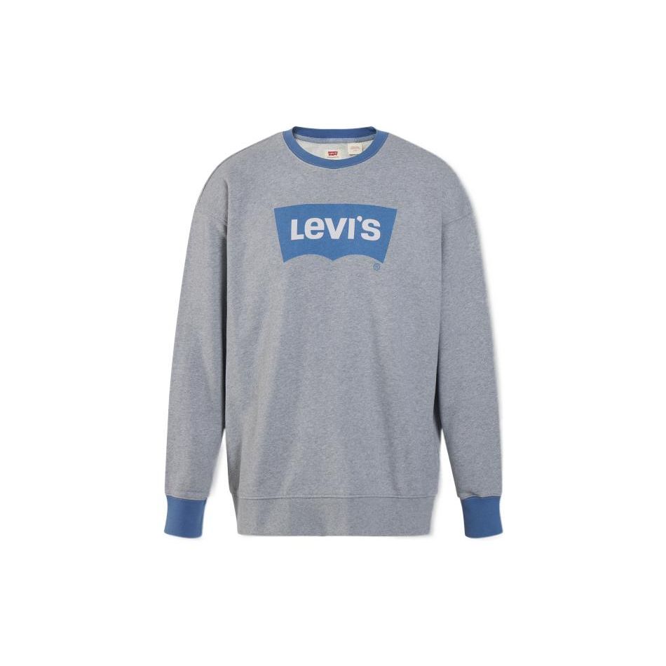 

Мужской свитшот Levis с логотипом, круглым вырезом и длинными рукавами, серый 38712-0050 XS