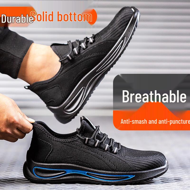 Laoguanjia Unisex Breathable Steel Toe Safety Shoes 41