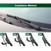 GREATROAD Wiper LHD&RHD Front & Rear Wiper Blades Set For Nissan X-Trail T31 2007 - 2013 Windshield Windscreen Window Brushes
