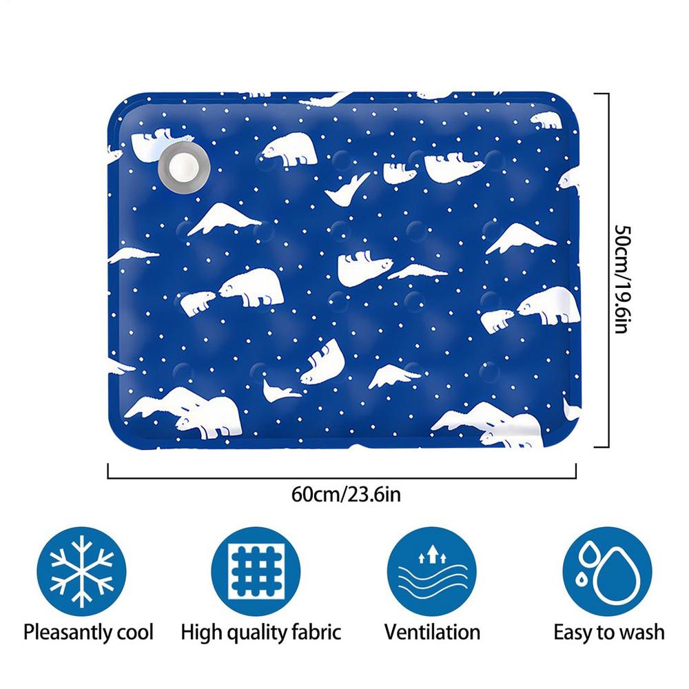 

Pet Ice Mats Cooling Dog Bed Dog Cooling Crate Ice Pad Cooling Sleeping Pad for Small Dogs Napping Accessories Pet Supplies