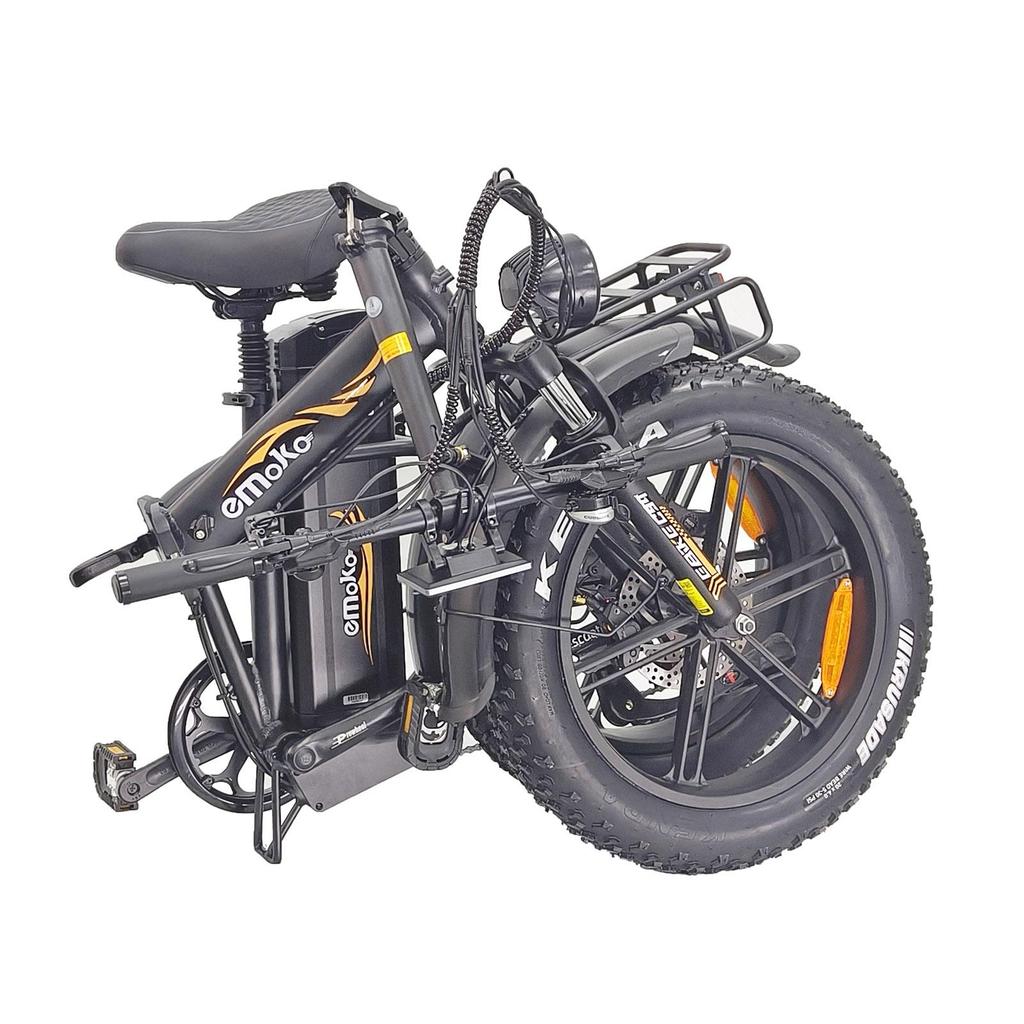 EMOKO C94 Folding Convenient Electric Bicycle For Adult 48V35Ah Battery 750W Motor 200KM Range City Commuting E-Bike With Seat