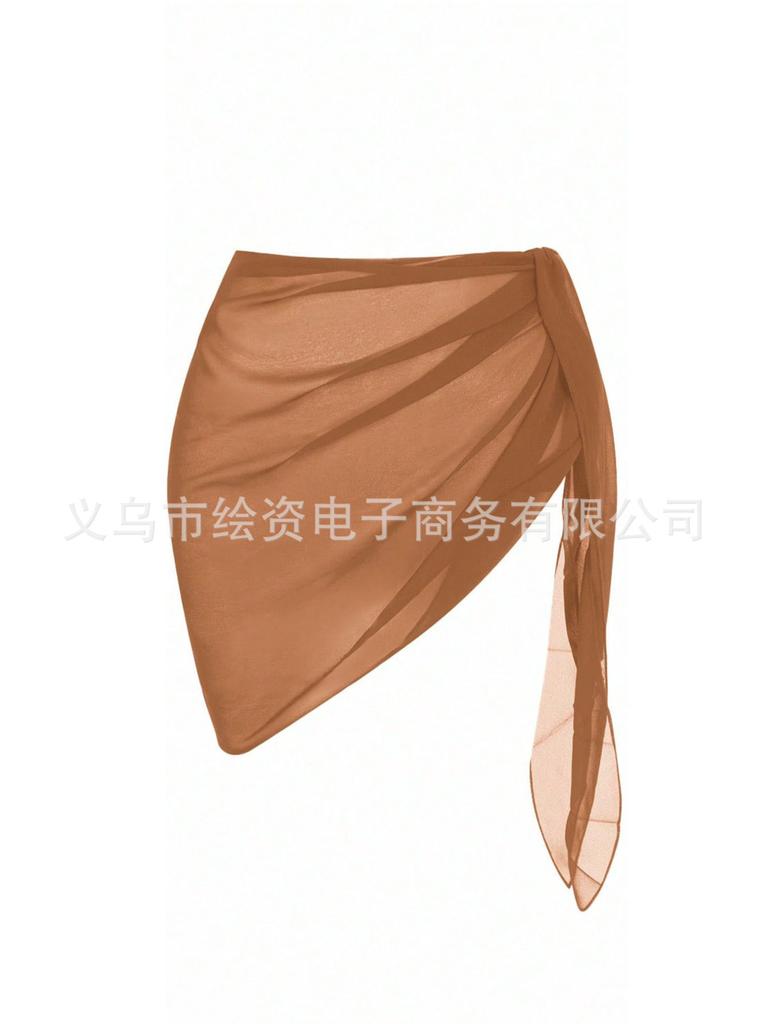 Copricostume Sarong in Chiffon da Donna, Gonna a Mezzo Avvolgimento per Spiaggia Bikini Vacanza