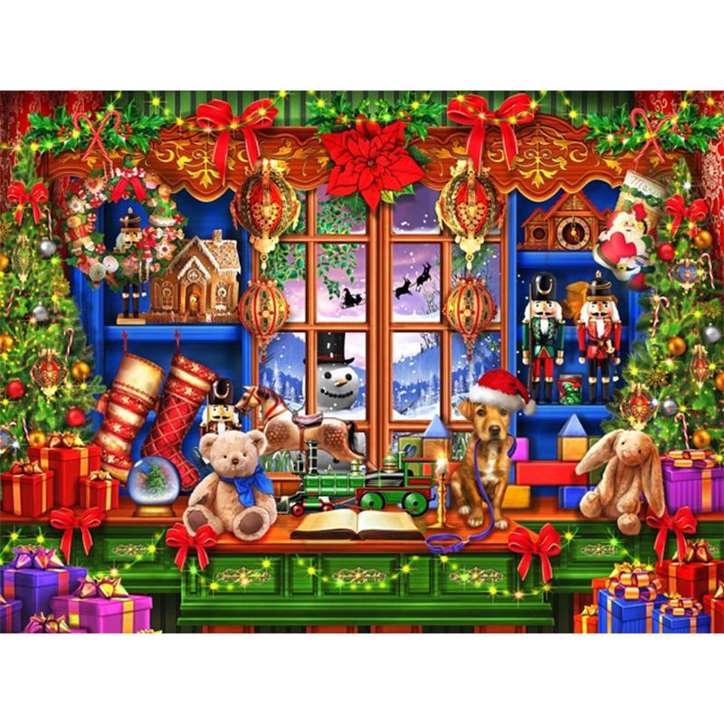 5D DIY diamantová malba Kreslený křížový steh Plný kulatý vrták výšivka Mozaika Umělecký obrázek kamínků Domácí dekorace na zeď dárek