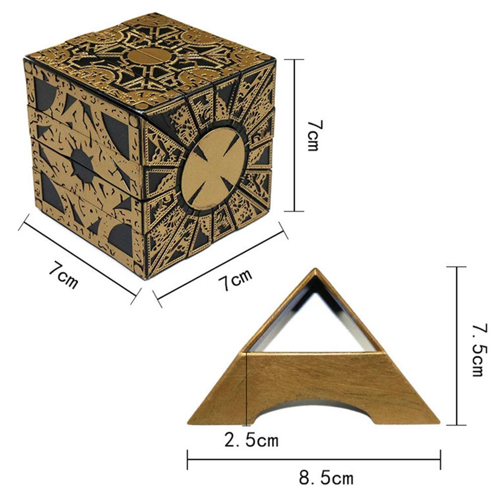 1:1 Hellraiser Puzzle Box Moveable Lament Horror Terror Figures Film Serie Cube Models Creative Detachable Puzzle Box Toy