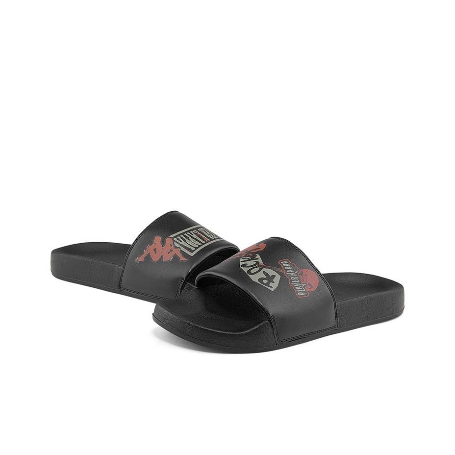 Kappa Back To Back Artist Collaboration Color Block Slide Sandals Unisex Footwear Black K0BX5LT05D-990