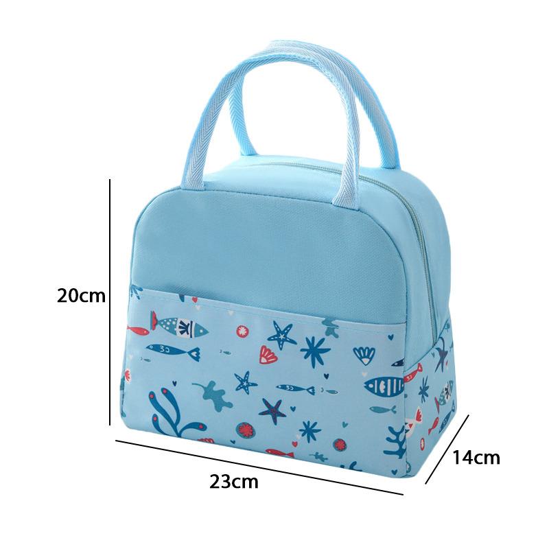 Lunch Bag Cooler Tote Portable Insulated Box Canvas Thermal Cold Food Container School Picnic For Men Women Kids Travel Lunchbox