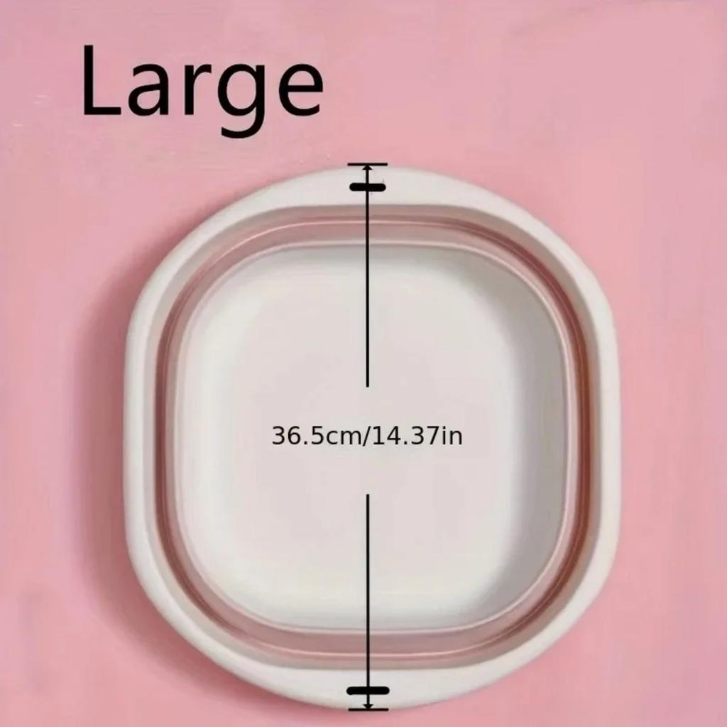 JOYBLISS 3 Pack Collapsible Tub Wash Basin Laundry Baskets Space Saving Storage Container for Dishing Fruit Camping Laundry Hiking Home