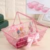 Mini úložný košík Stolní úklid Kosmetika Úložný prostor na šperky Pro dívčí kolej Stolní organizační nádoba Košíky