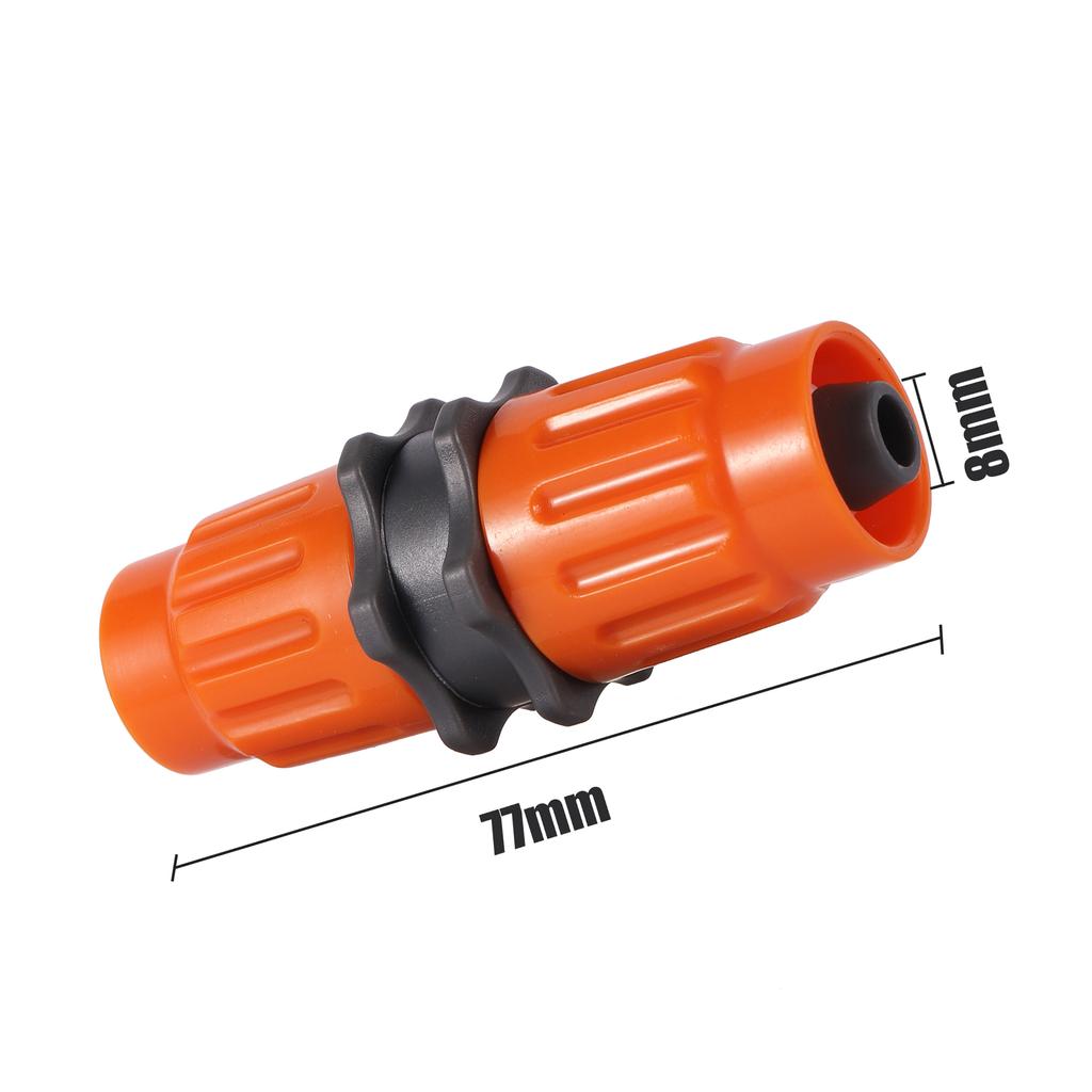 3/8" Pipe Locked Connector Telescopic Pipe 8/11mm Hose Repair Coupling Garden Irrigation Water Tubing Fittings Orange