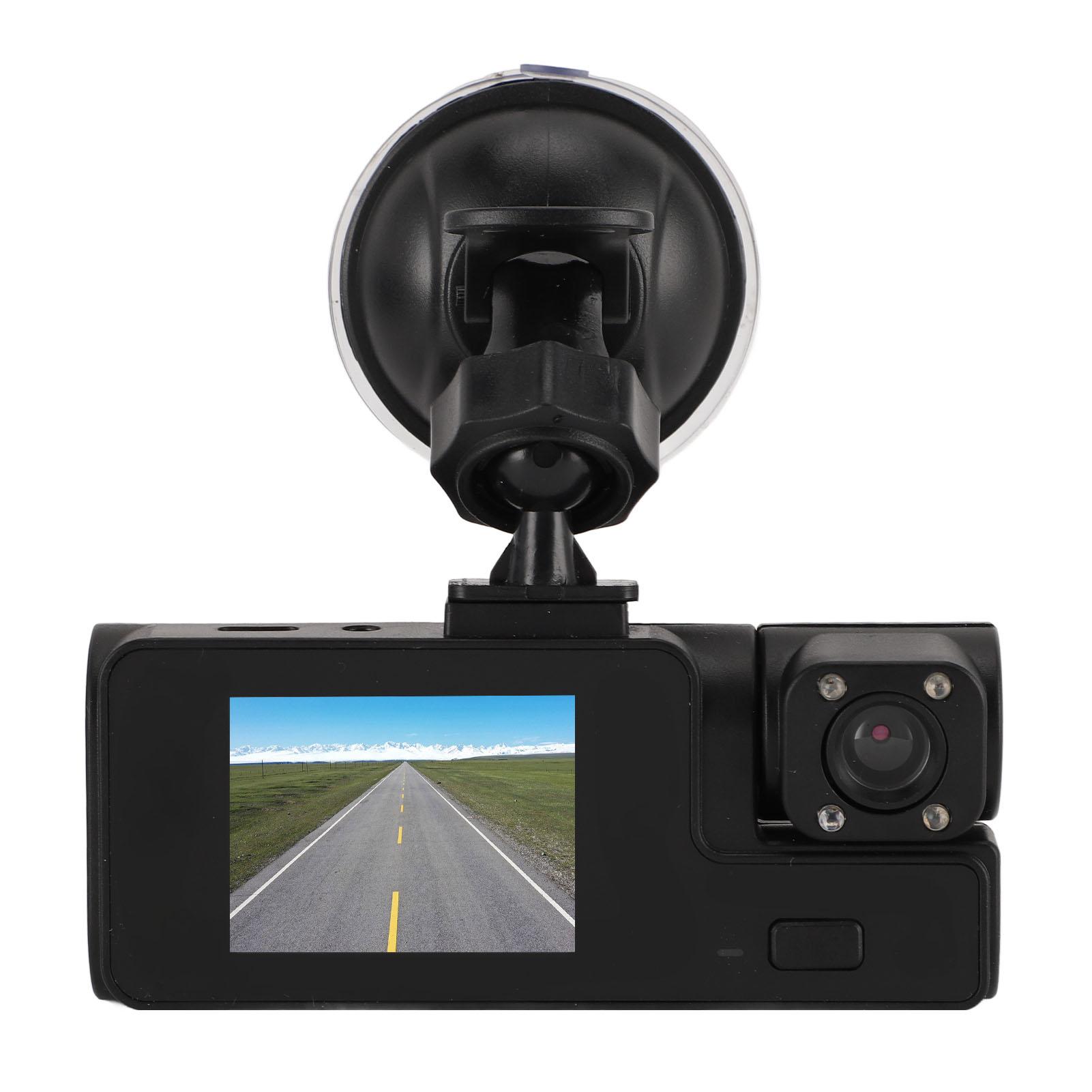 

Видеорегистратор 2 дюйма 1080 HD широкоугольный парковочный мониторинг циклическая запись 3 канала спереди сзади внутри