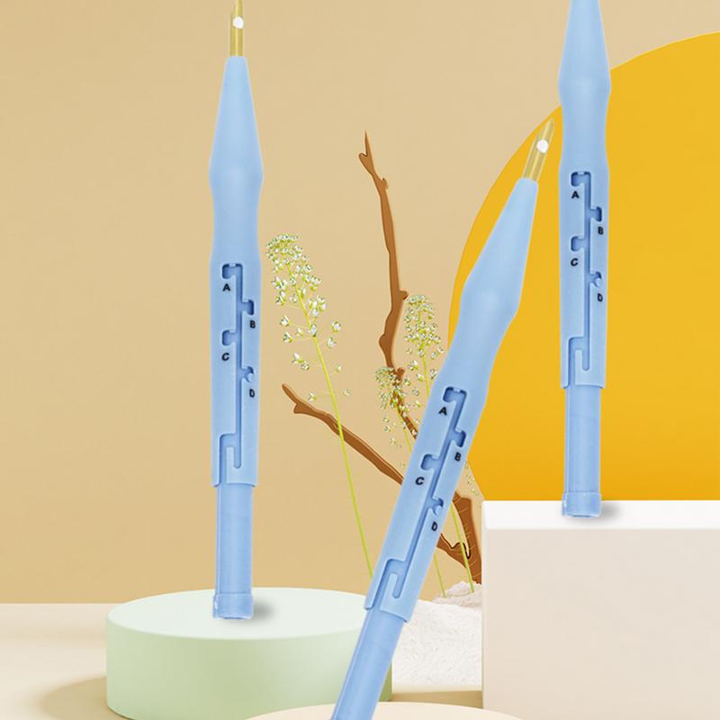 Embroidery Kit Punch Needle Stitching Tool Magic Embroidery Needle Pen Weaving Tool Knitting Sewing Tools for DIY Random Color