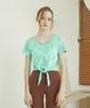 Reina Mora V-Strap Neck Knot Short Cover Biscay Green