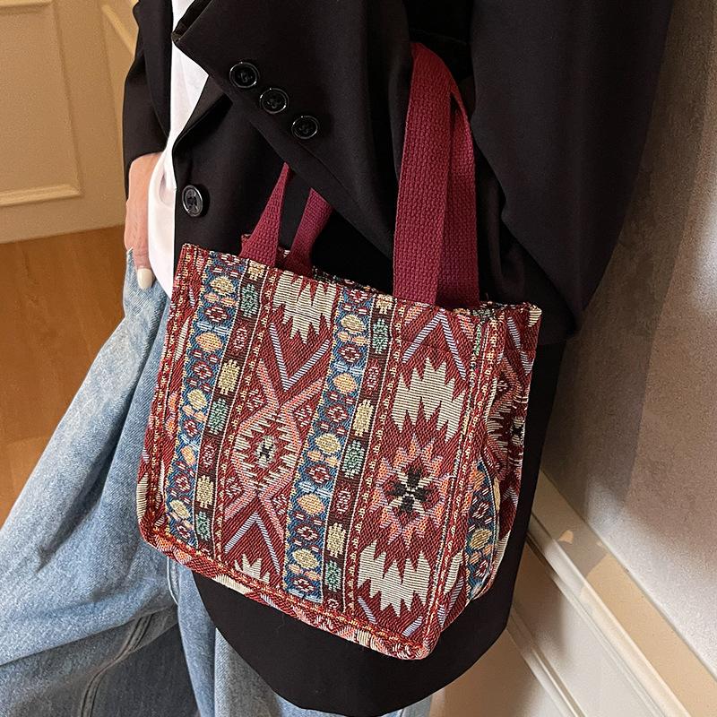 Etnická taška na knedličky s veľkou kapacitou Dámska nová trendy módna crossbody taška Dámska Ins Niche taška cez rameno Dámska