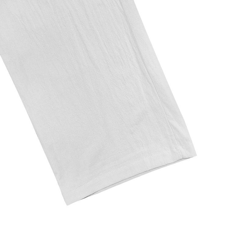Four seasons men's linen breathable bohemian style loose wide-leg hip-hop casual sports trousers men