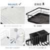 MAJALiS Over-the-Sink Dish Drainer, Kitchen Dish Drainer with Knife and Chopstick Holder, Includes Absorbent Mat, Automatic Drainage, Air Drying, Easy