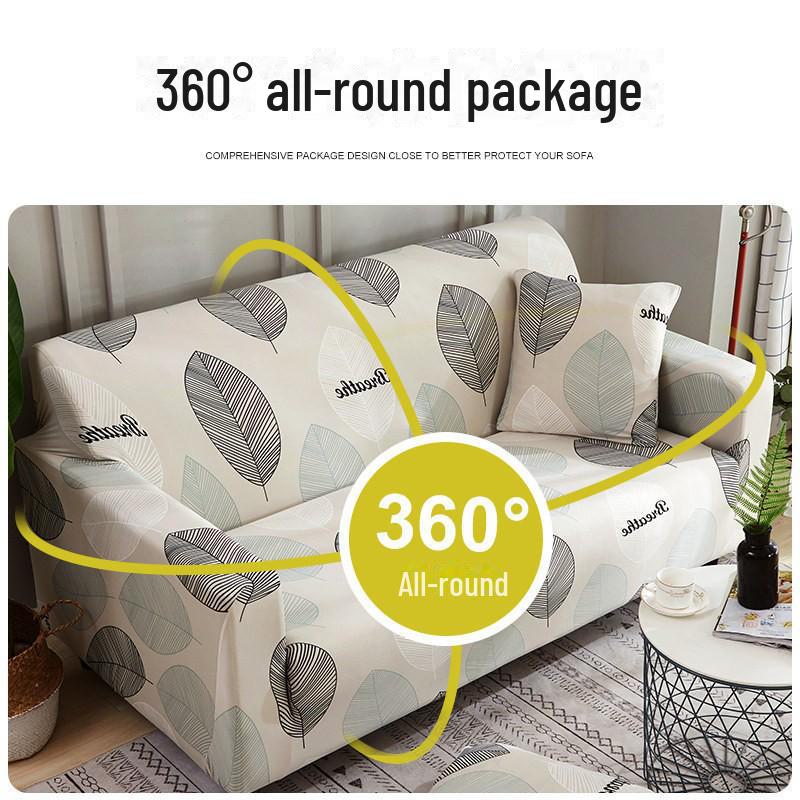 Four Seasons Elastic Milk Silk Sofa Cover - Universal Fit for Combination and Lazy Sofas
